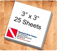 3 x 3 Custom Full Color Sticky Notes Low Quantity 25 Sheets